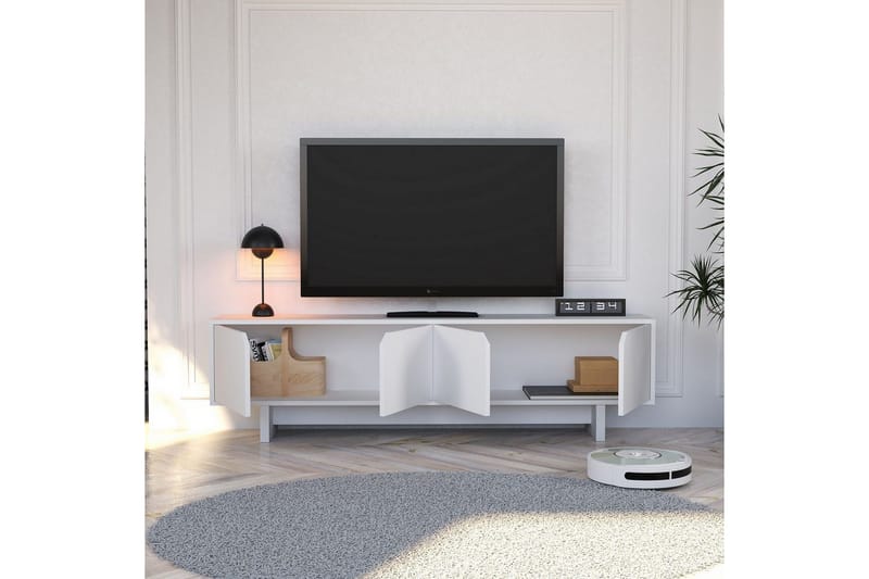 Edrion Tv-bänk 180 cm - Vit - Möbler - Vardagsrum - Tv-möbler & mediamöbler - Tv-bänkar
