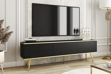 Edson Tv-bänk 175 cm - Svart - Möbler - Vardagsrum - Tv-möbler & mediamöbler - Tv-bänkar