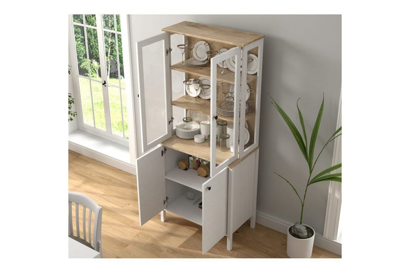 Elvan Bokhylla 83 cm - Natur/Vit - Förvaring - Hyllor - Bokhylla