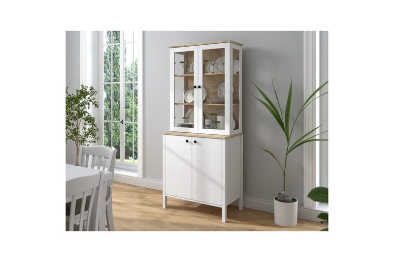 Elvan Bokhylla 83 cm - Natur/Vit - Förvaring - Hyllor - Bokhylla