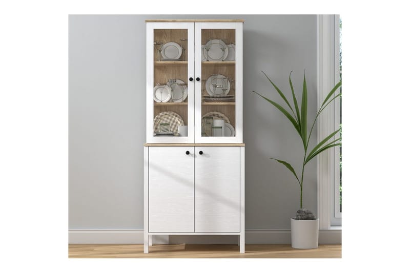 Elvan Bokhylla 83 cm - Natur/Vit - Förvaring - Hyllor - Bokhylla