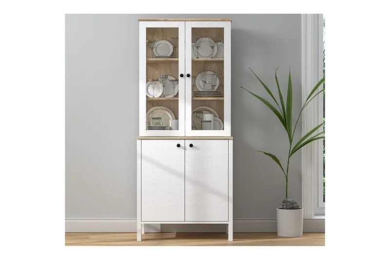 Elvan Bokhylla 83 cm - Natur/Vit - Förvaring - Hyllor - Bokhylla