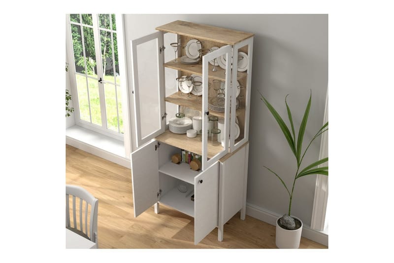 Elvan Bokhylla 83 cm - Natur/Vit - Förvaring - Hyllor - Bokhylla