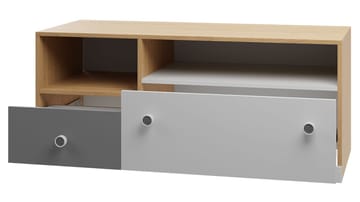 Elvaren Golvstående Tv-bänk 120 cm med Förvaring i Målat Trä - Vit - Möbler - Vardagsrum - Tv-möbler & mediamöbler - Tv-bänkar
