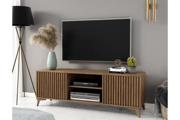 Entsian Golvstående Tv Bänk 150 cm med Förvaring i Ek - Brun - Möbler - Vardagsrum - Tv-möbler & mediamöbler - Tv-bänkar