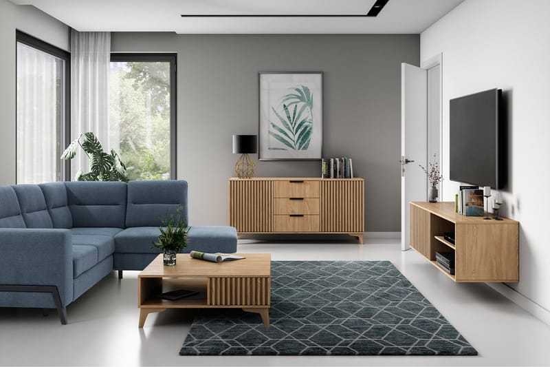 Entsian Tv-bänk 40x40 cm - Brun - Möbler - Vardagsrum - Tv-möbler & mediamöbler - Tv-bänkar