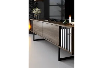 Erdem Tv-bänk 180 cm - Valnöt/Svart - Möbler - Vardagsrum - Tv-möbler & mediamöbler - Tv-bänkar