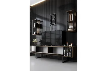 Erdem Tv-bänk 180 cm - Valnöt/Svart - Möbler - Vardagsrum - Tv-möbler & mediamöbler - Tv-bänkar