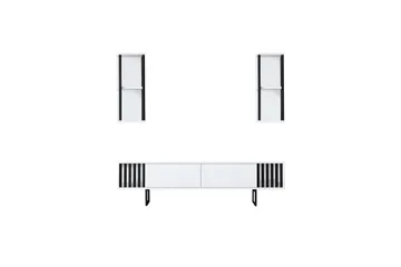 Erdem Tv-bänk 180 cm - Vit/Svart - Möbler - Vardagsrum - Tv-möbler & mediamöbler - Tv-bänkar