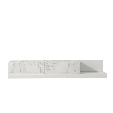 Ervold TV-bänk 180x30x37 cm - Marmo Marble och vitt - Möbler - Vardagsrum - Tv-möbler & mediamöbler - Tv-bänkar