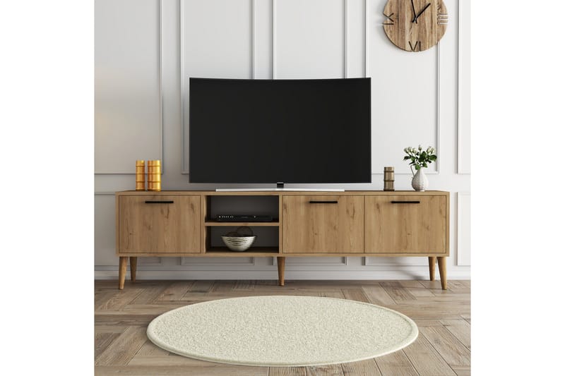 ESSEXA Tv-bänk 180x35 cm Brun - Tv-bänkar