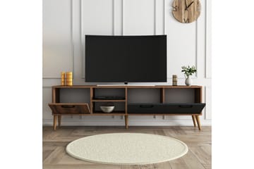 ESSEXA Tv-bänk 180x35 cm Brun/Svart - Möbler - Vardagsrum - Tv-möbler & mediamöbler - Tv-bänkar