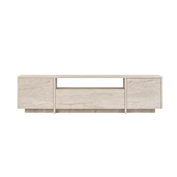 Farvik TV-bänk med Förvaring 180x46x35 cm - Travertin - Möbler - Vardagsrum - Tv-möbler & mediamöbler - Tv-bänkar