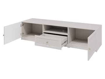 Fayric Golvstående Tv-bänk 180 cm med Förvaring i Målat Trä - Beige - Möbler - Vardagsrum - Tv-möbler & mediamöbler - Tv-bänkar