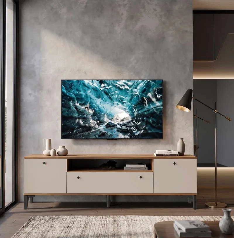 Fenvik TV-bänk 180x55x44,5 cm - Valnöt - Möbler - Vardagsrum - Tv-möbler & mediamöbler - Tv-bänkar