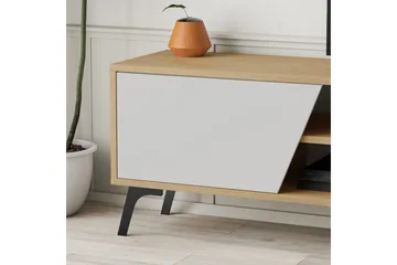 Fiona Tv-bänk 180x35,6 cm Brun/Vit - Hanah Home - Möbler - Vardagsrum - Tv-möbler & mediamöbler - Tv-bänkar