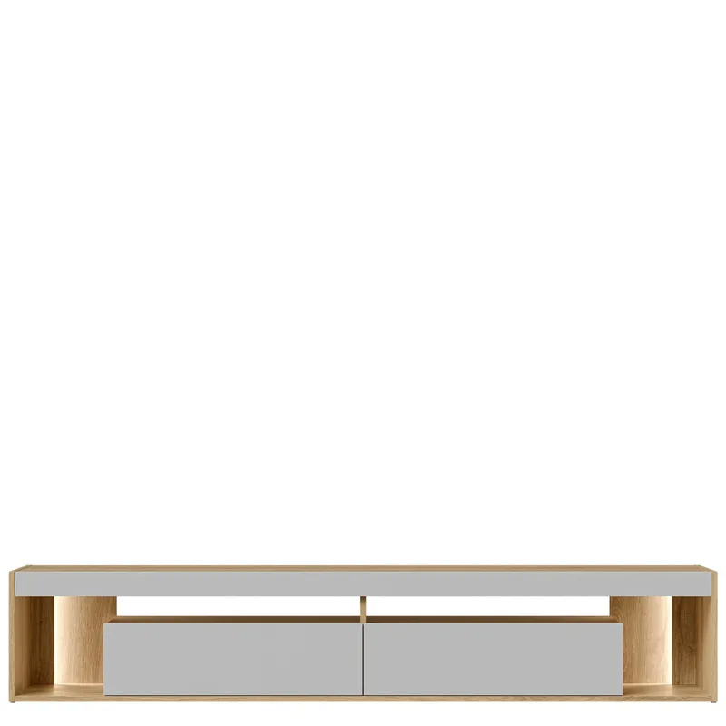 Fiorea Tv-bänk 200 cm, Brun och grå