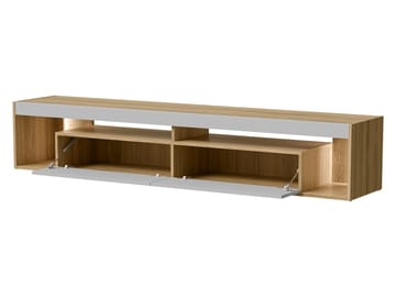 Fiorea Tv-bänk 200 cm - Brun och grå - Möbler - Vardagsrum - Tv-möbler & mediamöbler - Tv-bänkar
