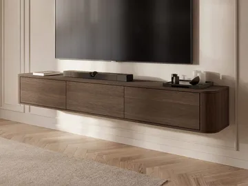 Fjora Tv-bänk 200 cm - Mörkbrun - Möbler - Vardagsrum - Tv-möbler & mediamöbler - Tv-bänkar