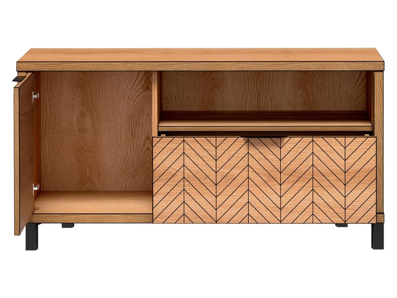 Fonti Tv-bänk 118 cm - Brun|svart - Möbler - Vardagsrum - Tv-möbler & mediamöbler - Tv-bänkar
