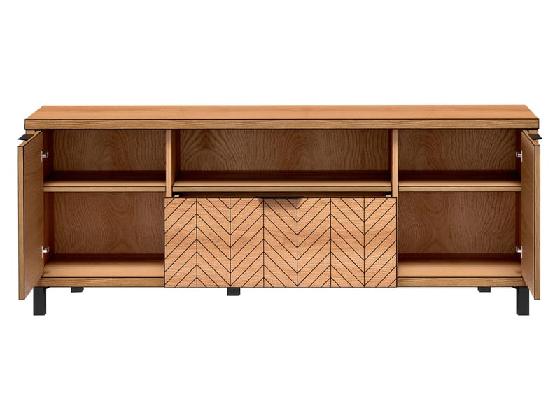 Fonti Tv-bänk 159 cm - Brun|svart - Möbler - Vardagsrum - Tv-möbler & mediamöbler - Tv-bänkar