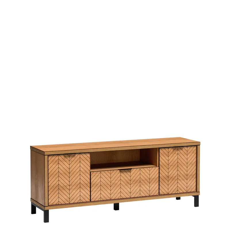 Fonti Tv-bänk 159 cm, Brun|svart