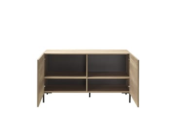Galnor TV-bänk 120 cm med Förvaring i Mörkt Trä - Naturbrun - Möbler - Vardagsrum - Tv-möbler & mediamöbler - Tv-bänkar