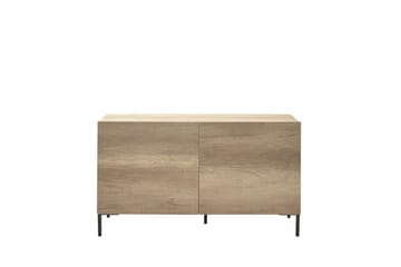 Galnor TV-bänk 120 cm med Förvaring i Mörkt Trä - Naturbrun - Möbler - Vardagsrum - Tv-möbler & mediamöbler - Tv-bänkar