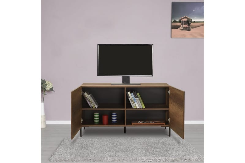 Galnor Tv-bänk 120 cm - Mediumfärgat trä - Möbler - Vardagsrum - Tv-möbler & mediamöbler - Tv-bänkar