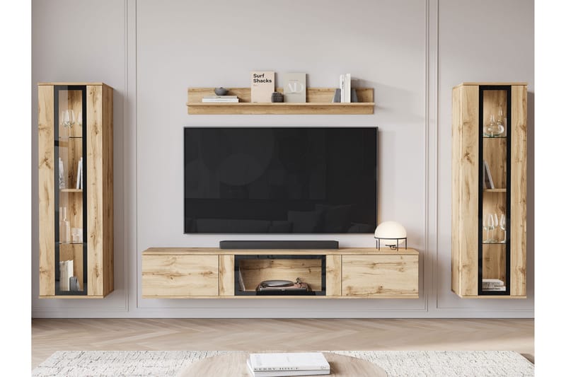 Gamal Tv-möbelset - Beige - Möbler - Vardagsrum - Tv-möbler & mediamöbler - Tv-möbelset