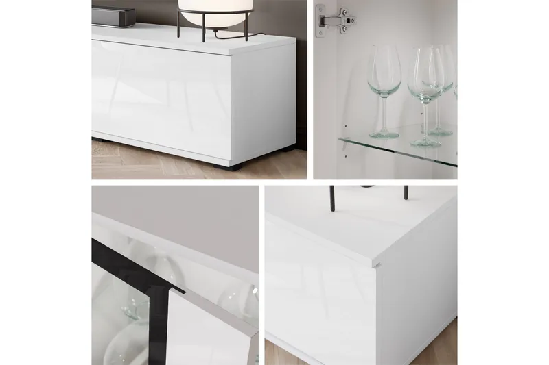 Gamal Tv-möbelset - Vit - Möbler - Vardagsrum - Tv-möbler & mediamöbler - Tv-möbelset