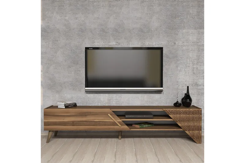 Gerais Tv-bänk 180 cm - Valnöt - Möbler - Vardagsrum - Tv-möbler & mediamöbler - Tv-bänkar