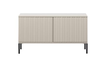 Gravure Golvstående Tv Bänk 100 cm med Förvaring i Målat Trä - Beige - Möbler - Vardagsrum - Tv-möbler & mediamöbler - Tv-bänkar