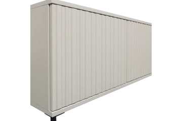 Gravure Golvstående Tv Bänk 100 cm med Förvaring i Målat Trä - Beige - Möbler - Vardagsrum - Tv-möbler & mediamöbler - Tv-bänkar