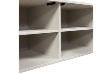Gravure Golvstående Tv Bänk 100 cm med Förvaring i Målat Trä - Beige - Möbler - Vardagsrum - Tv-möbler & mediamöbler - Tv-bänkar