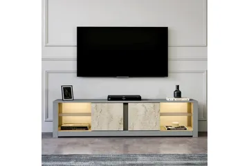 Griselda Tv-bänk 180 cm - Grå/Travertin - Möbler - Vardagsrum - Tv-möbler & mediamöbler - Tv-bänkar