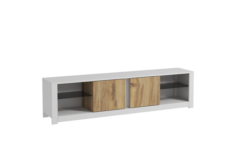 Griselda TV-bänk 180 cm i Ek - Vit - Möbler - Vardagsrum - Tv-möbler & mediamöbler - Tv-bänkar