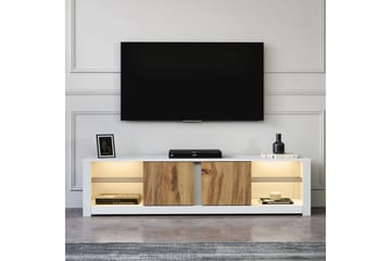 Griselda TV-bänk 180 cm i Ek - Vit - Möbler - Vardagsrum - Tv-möbler & mediamöbler - Tv-bänkar