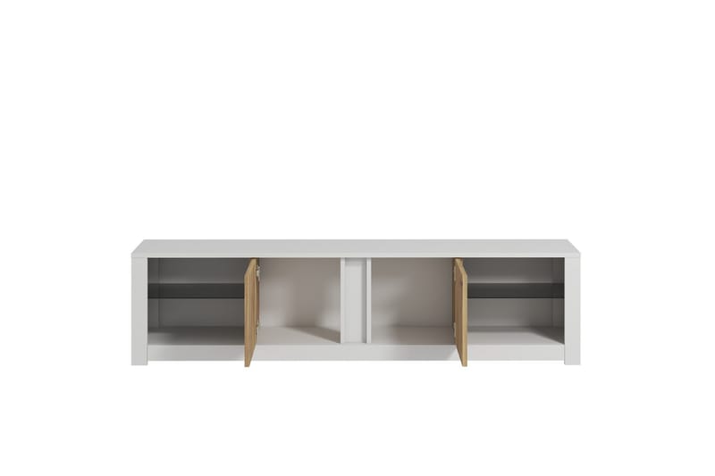 Griselda TV-bänk 180 cm i Ek - Vit - Möbler - Vardagsrum - Tv-möbler & mediamöbler - Tv-bänkar