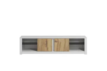 Griselda Tv-bänk 180 cm - Vit/Ek - Möbler - Vardagsrum - Tv-möbler & mediamöbler - Tv-bänkar