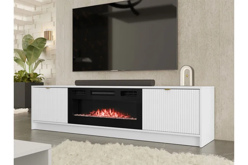 Gudelia Tv-bänk 182 cm - Vit - Möbler - Vardagsrum - Tv-möbler & mediamöbler - Tv-bänkar