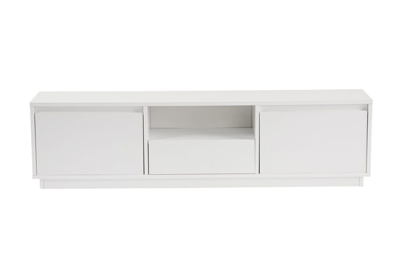 Gulliver Golvstående Tv Bänk 160 cm med Förvaring i Målat Trä - Vit - Möbler - Vardagsrum - Tv-möbler & mediamöbler - Tv-bänkar