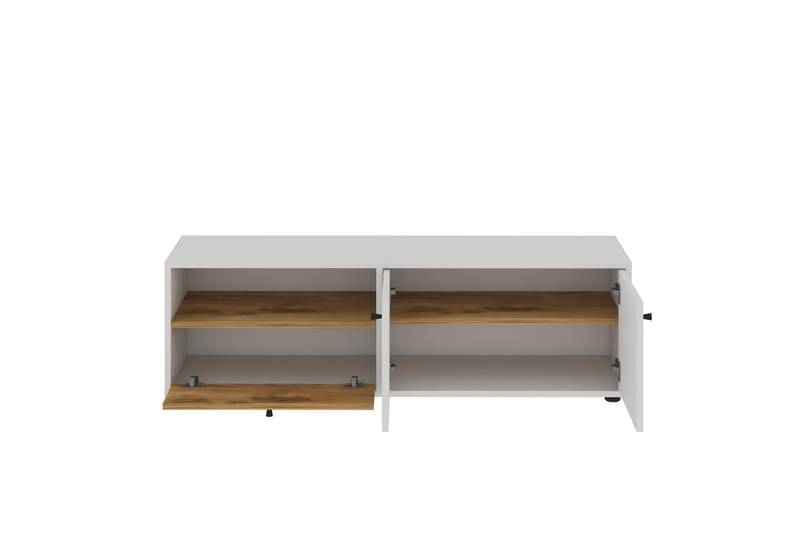 Gwen Tv-bänk 136 cm - Vit/Ek - Möbler - Vardagsrum - Tv-möbler & mediamöbler - Tv-bänkar