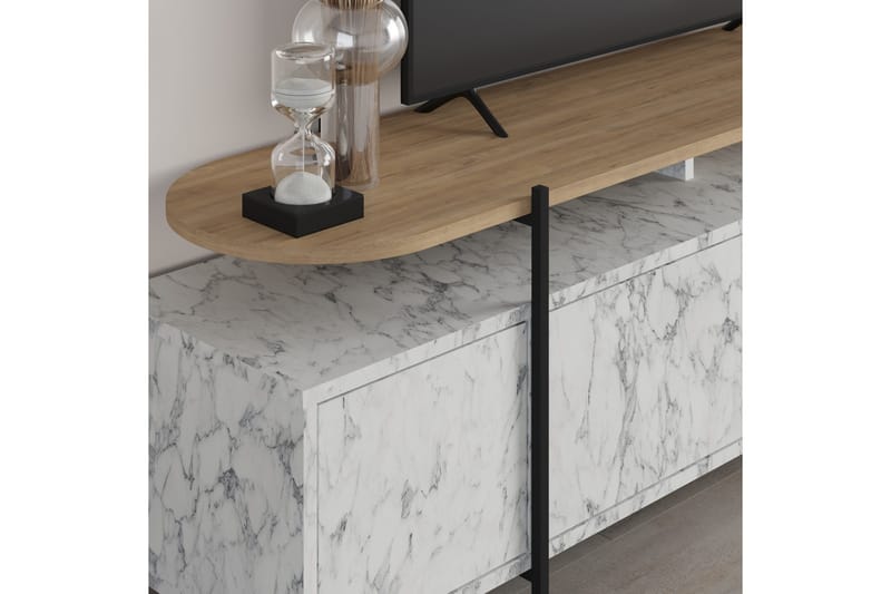 Hanley Tv-möbelset 160x35,6 cm Beige/Brun - Hanah Home - Möbler - Vardagsrum - Tv-möbler & mediamöbler - Tv-möbelset