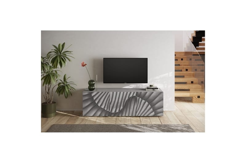 Hawell Tv-Bänk 181 cm - Grå - Möbler - Vardagsrum - Tv-möbler & mediamöbler - Tv-bänkar