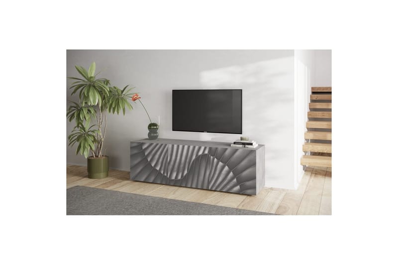 Hawell Tv-Bänk 181 cm - Grå - Möbler - Vardagsrum - Tv-möbler & mediamöbler - Tv-bänkar