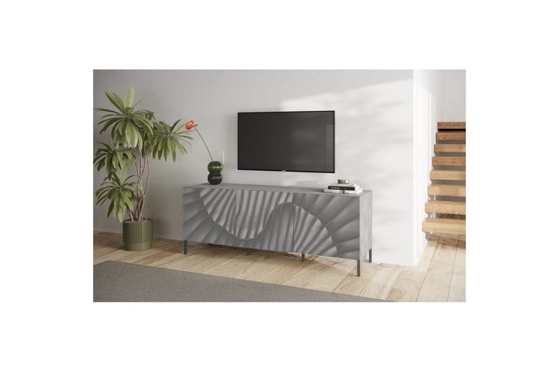 Hawell Tv-Bänk 181 cm - Grå - Möbler - Vardagsrum - Tv-möbler & mediamöbler - Tv-bänkar