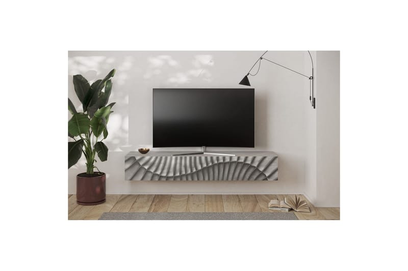 Hawell Vägghängd Tv-Bänk 180 cm - Grå - Möbler - Vardagsrum - Tv-möbler & mediamöbler - Tv-bänkar