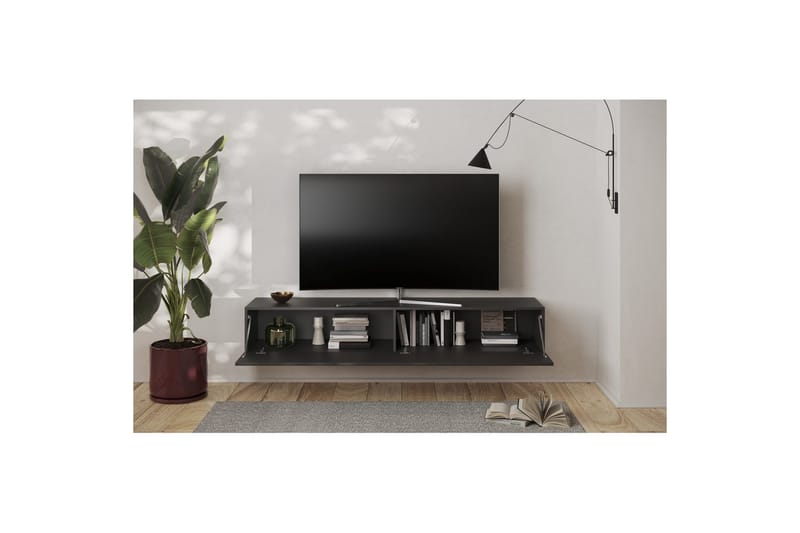 Hawell Vägghängd Tv-Bänk 180 cm - Mörkgrå - Möbler - Vardagsrum - Tv-möbler & mediamöbler - Tv-bänkar