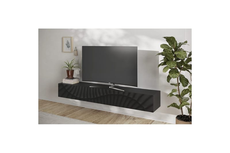Hawell Vägghängd Tv-Bänk 210 cm - Mörkgrå - Möbler - Vardagsrum - Tv-möbler & mediamöbler - Tv-bänkar